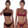 X Spor New Sexy Bikinis Kobiety Swimsuit 2017 Summer Beach Wear Push Up Swimwear Kobiet Bikini Set Halter Top Garnitury kąpielowe Swim