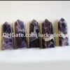 Dream Amethyst Tower Point Bacchetta di ametista fasciata naturale Chakra del terzo occhio Rocce e minerali Cristalli di meditazione Boho Boho Altare Regalo Caldo