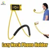 Długie ramię Darmowa Uchwyt na telefon komórkowy Lazy Wiszące Neck Stand Universal Naszyjnik Naszyjnik Uchwyt Wsparcie dla Iphone 11 Samsung Note 20 S20