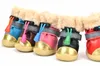 HOT Pet Small Dog Winter Shoes Autumn Winter 4pcs/set Dog's Boots Anti Slip Waterproof Cotton Super Warm XS-XL ChiHuaHua