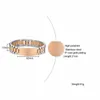 Gents Two-Tone Rose Gold Tone President-Style med ID Tag Plate Link Watch Band Armband Inspiration Graverbara Män Smycken