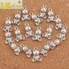 200PCs / parti sittande björn spacer charm pärlor antika silver hängen legering handgjorda smycken diy L070 10x15.7mm