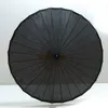 Parapluie artisanal en tissu noir fait à la main, en soie, pour fête nuptiale, parasol, accessoire Photo, Parasol chinois, ZA6186