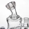 14mm hona glas vattenrör Röktillbehör Banger Hanger Nail Pyrex oljeriggar Bong Tjock Återvinnare oljerigg bubblare Vattenpipor för rökning