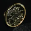 2010 Britse St George Dragon Gold Sovereign Coin Uk Gold Sovereign Dia. 40 mm 1 ounce verguld