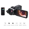 24MP 디지털 비디오 카메라 FHD 1080P 야간 촬영 hotshoe 디지털 캠코더 3 "터치 스크린 16X 디지털 줌 270 회전 + 원격 제어