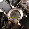 46MM Bubble Skull Head Automatic Tourbillon Blue/Black Dial Mens Watch Rose Gold Leather Strap High Quality Wristwatches