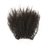 Mongoolse Afro Kinky Curly Hair Extension Weave afro kinky maagdelijk haar met deel 44 sluiting Mongools menselijk haar 34 bundels3465992