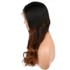 360 perucas de cabelo humano de renda cheia pré -arrancadas 150 densidade de cabelo brasileiro ombre cor t 1b4 onda natural wig38488830