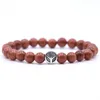 10 pièces/ensemble Bracelet signe de paix classique bracelets de perles en pierre naturelle pour hommes femmes pour cadeau