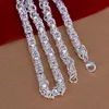 925 Sterling Silber Ketten Schmuck für Frauen Männer 7mm breit neue Tap Karabinerverschluss Halskette Aussage Halsketten Anhänger Anime N061