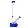 Hookahs new design grace beaker bong blue green base water pipe 14-18mm downstem tall 16" glass bongs hookahs