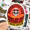 50 sztuk Punk Skull Vinyl Naklejki Bomb Horror Doodle Naklejki Samochodów Wodoodporna Dla DIY Laptop Deskorolka Gitara Rowerowa Motocykl Dekoracje Prezenty