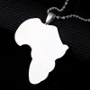ステンレススチールビッグサイズアフリカマップ女性のためのペンダントネックレス