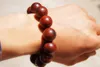 Free Shipping - lobular red sandalwood prayer beads, bracelet 20 mm. Successful men's choice.