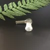 Adaptador vape de vidro 14 mm e 18,8 mm fêmea Tubo de vidro de 90 graus e 9,5 mm de diâmetro para caber em bongs de água chicote acessório vaporizador xhalevape