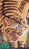 Designer Uomo scuola G Zaini Borsa a righe stampata popolare Genuino donna Vera pelle EXPLORER Caleido tigre stampato Josh zaino michan