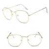 2021 rbrovo estate donne poligonali da sole occhiali da sole uomini occhiali signora metallo sole vetro specchio vintage uv400
