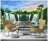 Fond d'écran 3D personnalisé pour murs 3D PO Fond d'écran mural Waterfall Water paysage d'eau paysage fond.