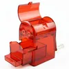 Handgekurbelte Shisha-Kräutermühlen aus Kunststoff mit Griff, Tabakmühlen, Mini-Handmühle, Tabakzigarettenzerkleinerer mit Aufbewahrungsbox W5307503