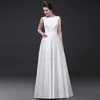 Beach Wedding Dresses 2018 Vestido Noiva Simple White A-Line Party Bridal Gowns