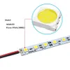 100ピース7000K SMD 5050 DC 24V LED LEDバーライトU溝アルミニウムキャビネットハードリジッドストリップ50センチ100センチメートル未防水