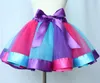 Jupe tutu couleur arc-en-ciel pour filles, 1 pièce, nouvelle collection d'été, robes de princesse en dentelle pour nouveau-nés, jupon à volants, vêtements de danse de Ballet