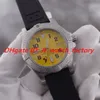 Hot sale 1884 automatic mechanical movement Men watch Steel watchcase Yellow dial Sports Rubber belt male WristWatch A1733110