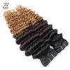 1B427 Ombre Blond Deep Wave Human Hair Bunds Three Tone Color 34 Pieces 1224 Inch Brasilian Remy Human Hair Extensions6759141