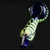 New Arrival 4 Inch Glow in the Dark Glass Spoon Pipe Oil Burner Pipes Scorpion Heady Glass Pipes Multicolor Luminous Smoking Pipes GID10