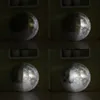 مصباح جداري على شكل قمر محاكاة الاسترخاء مع جهاز تحكم عن بعد داخلي / خارجي ضوء القمر الليلي لشرفة الممر وغرفة النوم