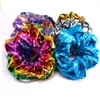 18pcs Sequins Bling Metallic Large Scrunchies Women Dance Bun Hair Hair Ties Ropes for Women Accessories PT098