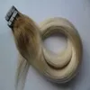 T4 / 613 nastro in estensioni per capelli ombre dritto 40 pezzi pacchetto 100 grammi capelli umani dritto ombre di trama pelle estensioni dei capelli