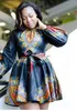 Bohemian African Dresses Sexy Dashiki Bodycon Ethnic Dress Women Tribe Kaftan Fashion Tops Slim Casual Dress Print Long Sleeve Dress B3743