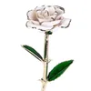 Blooming Lacquered 24k Gold Roses banhado Rose Rose Valentine039s Day Anniversary Presente com bolsa de lembrança FLOR FALSE C15349324