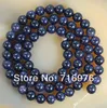 8mm wholesale Blue Sand Stone Round Loose Beads For Jewelry Making 15.5 inches Pick Size 4/6/8/10/12 mm Diy Bracelet