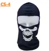 Ghost Masks Full Face Skull Print Mask Motorcykel Biker Balaclava Hat Dammtät Vindskyddad Utomhus Sport Masker Taktisk Skalle Skelett Hood