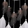 Handgjorda Silver Bead Dream Catcher Wind Chimes Indian Style Feather Pendant Dreamcatcher Creative Car Hanging Decoration Ga456
