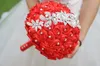 Anpassad brud Diy Korean smycken Brosch Rhinestone Wedding Bride Bridesmaid Holding Flower Bouquet4790461