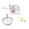 Dispositivi di castità serratura Dispositivo di castità in gabbia in acciaio inossidabile 304 / Cintura Self Trainer Free # R76