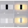 Inomhus LED Vägglampa 12W 6W AC85-265V 90-100LM / W Oblong Acrylic Art Dekorationer Lampor Vit Varm Direkt från Shenzhen Kina Grossist