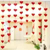 16 serc romantyczny dekoracja ślubna małżeństwo układ pokoju DIY włókniny Garland Creative Love Heart Curtain ZA5819