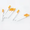 Cigarette Shape Smoking Pipes Ceramic Filter Pipe 100pcs/Box 78mm 55mm Length One Hitter Tobacco Pipes For Smoking