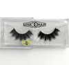 Venda quente Real Siberian 3D Mink Tira Cílios Falsos Cílios Individuais Longo Mink Lash frete grátis