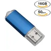 Bulk 50pcs Flash Pen Drive Drivengle da 16 GB USB Flash azionamenti ad alta velocità 16 GB Memory Stick per PC Laptop Tablet Tablet Archiviazione pollice multicolore