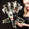 Venedig-Maske Jester Jolly für Kostümparty, Maskerade, Karneval, Dionysien, Halloween, Weihnachten, klassische Italia-Maske, Vollgesichtsmaske aus PVC