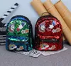 Meninas coreanas Mochila Adolescente Crianças Lantejoulas Unicórnio Graffiti Ombros Sacos Crianças Escola Sacos Meninas Lazer Viagens Sacos de Natal Presentes