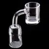 Acessórios planos para fumar para cima Quartz Banger 25mm Bucket 5mm de espessura 10mm 18mm 14mm masculino feminino clear articulação