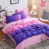 Conjuntos de cama Home Têxtil Preto Branco Stripe Set Menina Adolescente Meninos Bedclothes Duveta Capa Fronha Cama King Twin 3-4 Pcs