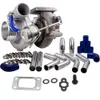 T25 T28 GT2871 Turbo Turbocharger + 2.5 inch 64mm Intercooler Piping pipe Kits